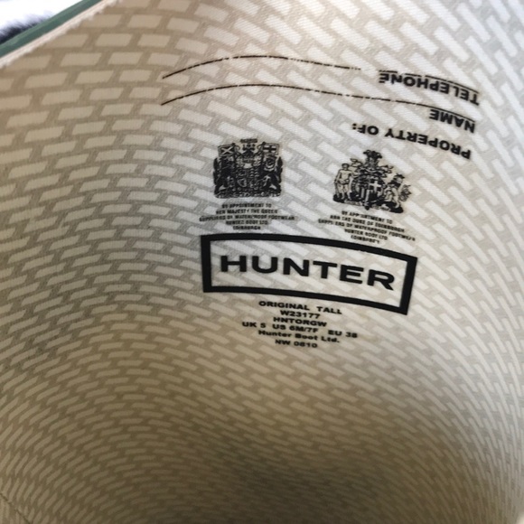 Hunter Rainboots with zebra sock insert - Picture 8 of 8